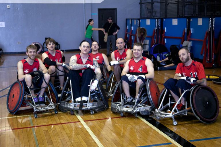 wheelchair rugby team