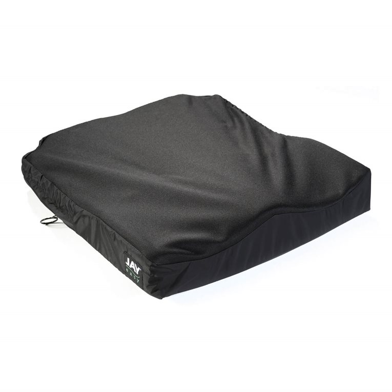 Short Wave Geri Cushion, Wheelchair Seat and Back Cushion, Removable Zippered Cover, Reduces Shear, Fluid-Repellant Cover, Wipes Clean, Easy to Use.